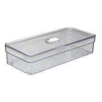 Organizador Retangular Porta Alimentos Com Tela Branca - 1 UN Organizador Retangular Porta Alimentos Com Tela Branca - 1 UN