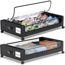 Organizador Rolante para Armazenamento Sob a Cama Molutsody, 2 Unidades Organizador Rolante para Armazenamento Sob a Cama Molutsody, 2 Unidades