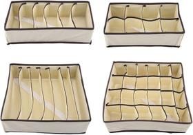 Organizador Roupas Íntimas Kit Colmeia 4 Unidades Prático Compacto