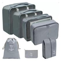Organizador Roupas Mala Viagem Bagagem Necessaire Qualidade Tamanhos Variados kIT 7 Peças