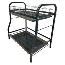 Organizador Secador Escorredor de Louça Dois Andares de Ferro Preto com Pé Emborrachado e Bandeja Dobb ELD4241