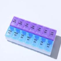 Organizador semanal diario colorido caixa com 14 divisorias Organizador semanal diario colorido caixa com 14 divisorias