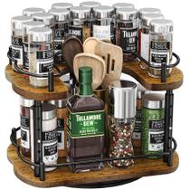Organizador Spice Rack Lazy Susan SNTD ajustável em altura de 30 cm