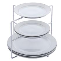 Organizador Suporte De Pratos Divisor 3 Níveis Rack Cozinha