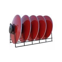 Organizador Suporte Para Tampas Formas Travessas Aço Carbono