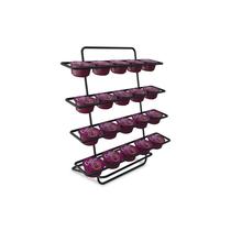 Organizador Suporte Porta 20 Cápsulas 3 Corações Black Preto Fosco - 1455 Stolf