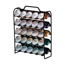 Organizador Suporte Porta 50 Cápsulas Café Nespresso Preto Fosco - 1147PT Future