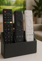 Organizador Suporte Porta Controle Remoto Com 3 Divisórias TV Ar Condicionado