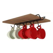 Organizador Suspenso Armário Porta Xicaras Cozinha Suporte - DiCarlo Organizador Suspenso Armário Porta Xicaras Cozinha Suporte - DiCarlo