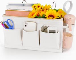 Organizador suspenso Bedside Caddy Loghot para trilhos de cama branco Organizador suspenso Bedside Caddy Loghot para trilhos de cama branco