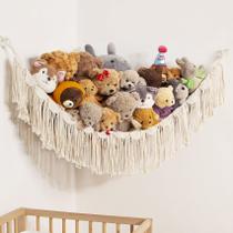 Organizador Suspenso de Rede para Pelúcias Amdermi - Ideal para Quarto Infantil