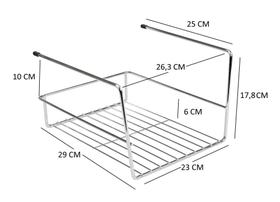 Organizador Suspenso para Prateleira Médio N092 Niquelart Organizador Suspenso para Prateleira Médio N092 Niquelart