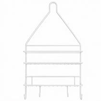 Organizador Suspenso Vertical Multiuso Prático Cozinha Estrutura Resistente Aramado Registro Banheiro Nicho Lavanderia