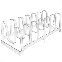 Organizador Tampas De Panela Pratos Canecas Level Multiuso Ou