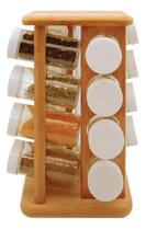 Organizador Temperos Condimentos 17 Peça Bambu Martiplast Ou