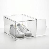 Organizador Tênis Empilhável Caixa Sapateira Modular Box Calçado Sneaker Sapato Display