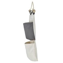 Organizador Tramontina em Lona com 2 Bolsos e Corda para Pendurar