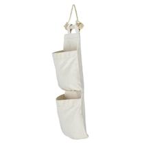 Organizador Tramontina em Lona Natural com 2 Bolsos e Corda para Pendurar Organizador Tramontina em Lona Natural com 2 Bolsos e Corda para Pendurar