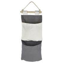 Organizador Tramontina em Lona Natural com 3 Bolsos e Corda para Pendurar Organizador Tramontina em Lona Natural com 3 Bolsos e Corda para Pendurar