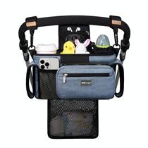 Organizador Universal para Cochecito de Bebé TOPDesign con Bolsa de Malla y Porta Vasos