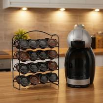 Organizador Vertical Aço para 32 Cápsulas Dolce Gusto - Praticidade e Estilo