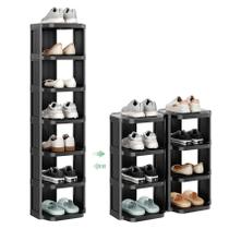 Organizador Vertical de Sapatos Kitstorack de Plástico com 8 Níveis Organizador Vertical de Sapatos Kitstorack de Plástico com 8 Níveis