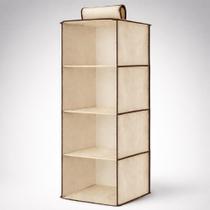 Organizador vertical dobrável 4 prateleiras para armário Organizador vertical dobrável 4 prateleiras para armário