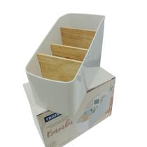 Organizador Vertical Multiuso Com Divisórias De Bambu