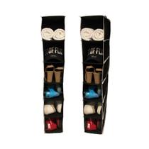 Organizador Vertical Multiuso Sapateira Cabideiro para Roupa Closet Armário 6 Divisórias Grande