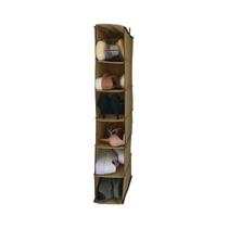 Organizador Vertical Multiuso Sapateira Cabideiro para Roupa Closet Armário 6 Divisórias Grande - Guarde Bem