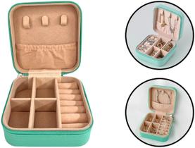 Organizador Viagem Mini Porta Joias Para Acessórios Pulseira Anel Colar Com Divisórias Zíper Organizador Viagem Mini Porta Joias Para Acessórios Pulseira Anel Colar Com Divisórias Zíper