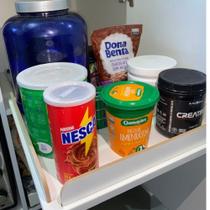 Organizadora Com Borda, Deslizante Corrediça Telescópica Para closet, Cozinha, Sapateira