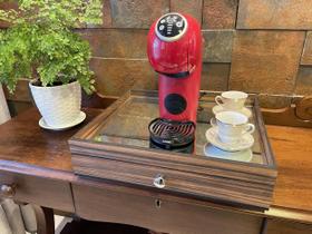 Organizadora De Cápsulas Com Puxador Cromado Dolce Gusto Vidro Temperado Suporta Até 7kg De Zeus MDF Organizadora De Cápsulas Com Puxador Cromado Dolce Gusto Vidro Temperado Suporta Até 7kg De Zeus MDF