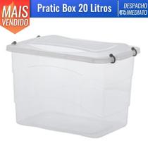 Organizadora Plástica Transparente Multiuso Pratic Box 20 L