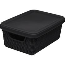 Organizadora Retangular Com Tampa Juta 1,8 L - Jaguar Organizadora Retangular Com Tampa Juta 1,8 L - Jaguar