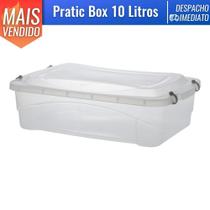 Organizadora Transparente Plástica Multiuso Pratic Box 10 L