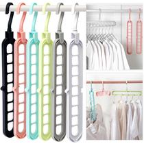Organizadores de armário HEYHOUSE Magic Space Saving Hangers x6