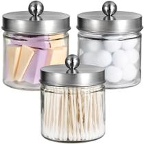 Organizadores de banheiro SheeChung Apothecary Jars, pacote com 3 unidades de 380 ml