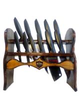 Organizadores de Facas de Balcão em Madeira esculpida