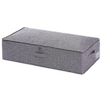 Organizadores de fraldas de linho de algodão embaixo da cama caixa de armazenamento organizador de colcha dobrável sacos de armazenamento dobráveis de grande capacidade