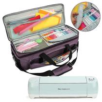 Organizadores de fraldas estojo de transporte de ferramentas máquina de corte de grande capacidade saco de armazenamento de suprimentos para cricut explore roxo