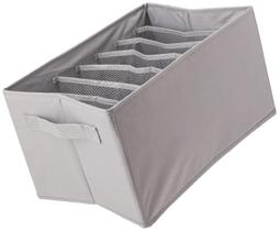 Organizadores de gavetas Amazon Basics Underwear Grey, pacote com 2