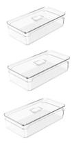 Organizadores De Geladeira Frutas Legumes Verduras Kit C/ 3 F6030