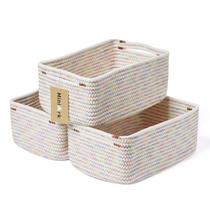 Organizadores de Prateleira MiniArk - Kit com 3 Cestos Rainbow