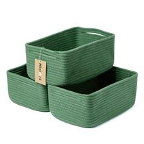 Organizadores de Prateleira MiniArk - Kit com 3 Cestos Verdes