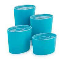 Organizadores Multiúso Oval Alto 4 pçs - AZUL HARMONIA Organizadores Multiúso Oval Alto 4 pçs - AZUL HARMONIA