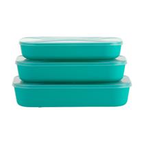 Organizadores Multiúso Retangular Baixo 3 pçs - MACARON