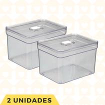 Organizadores Quadrado Resistente Transparente Acrilico 2 Un