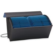 Organizer File Smead Two-Way Handy 21 bolsos azul/preto Organizer File Smead Two-Way Handy 21 bolsos azul/preto