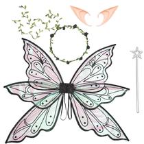Organza preta Fairy Wings para adultos e meninas 60x50cm Organza preta Fairy Wings para adultos e meninas 60x50cm